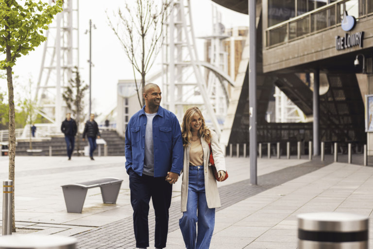 Couple walking